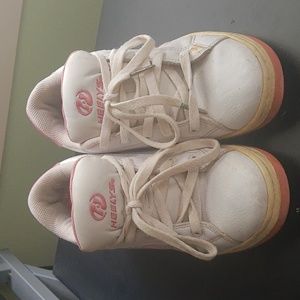 Retro Pink and White Heelys Women's Size 6